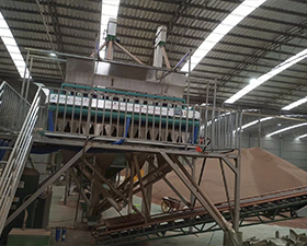多功能高产量高粱色选机安装调试投入生产